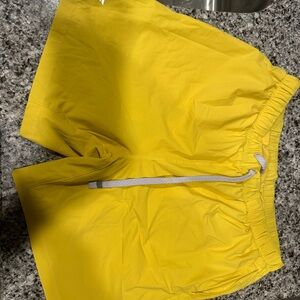 Fabletics yellow shorts gently worn size large